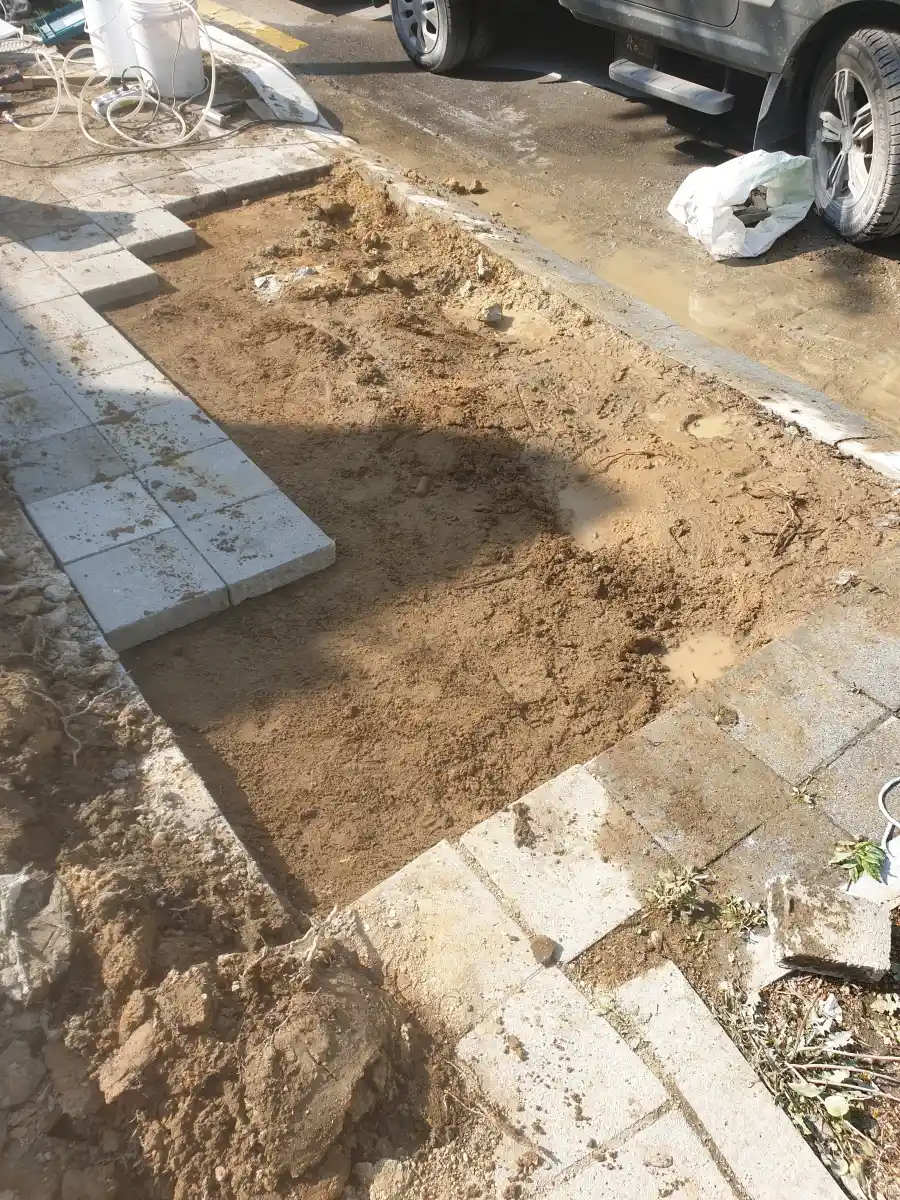 점토벽돌포장 횡단보도 연결 보도 포장