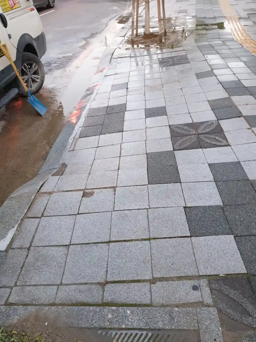동작 화강석포장 시공 후